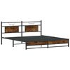 vidaXL Metallbett ohne Matratze R&auml;uchereiche 183x213 cm