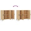 vidaXL Sideboard Sonoma-Eiche 90x34x80 cm Holzwerkstoff