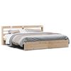 vidaXL Bettgestell mit Kopfteil ohne Matratze 180x200 cm