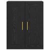 vidaXL Wandschrank Schwarz Eichen-Optik 69,5 x 34 x 90 cm