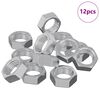 vidaXL Sechskantmutter 12 pcs Silber M6 Metall