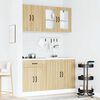 vidaXL 4-tlg. K&uuml;chenschrank-Set Lucca Sonoma-Eiche Holzwerkstoff