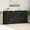 vidaXL Sideboards 2 Stk. Schwarz 79x38x80 cm Holzwerkstoff