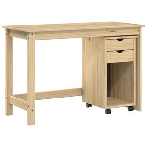 vidaXL Schreibtischschrank-Set 2 stk. Braun Massives Kiefernholz