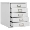 vidaXL B&uuml;roschrank Grau 28x35x35 cm Metall