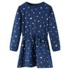 Kinderkleid mit Langen &Auml;rmeln Marineblau 140