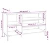 vidaXL Schuhregal Braun Eichen-Optik 102x36x60 cm Holzwerkstoff