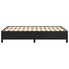 vidaXL Bettgestell ohne Matratze Schwarz 120x190 cm Kunstleder
