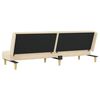 vidaXL Schlafsofa 2-Sitzer Creme Stoff