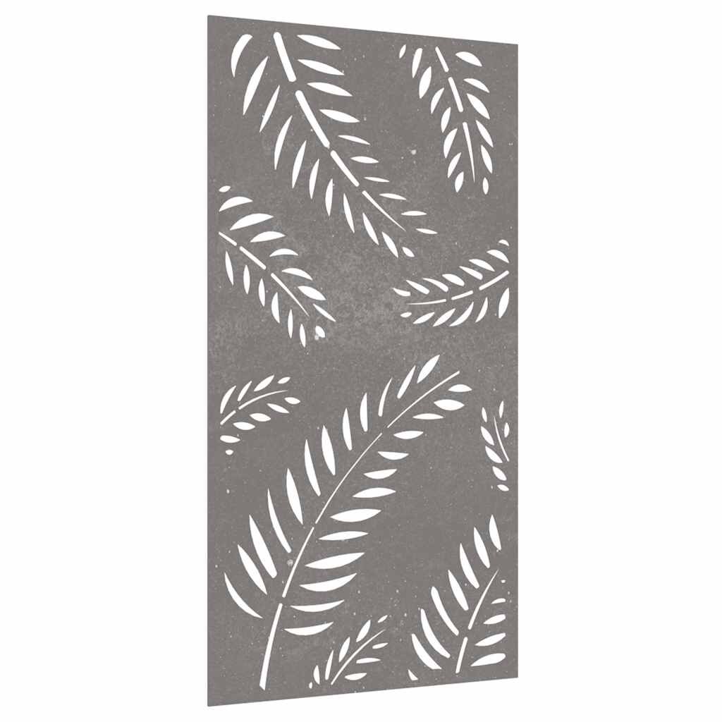 VidaXL Garten Wanddeko Aus Cortenstahl – Blatt-Design, 105 X 55 Cm, Wetterfest & Rostend
