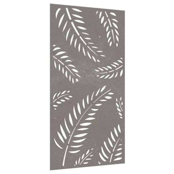 vidaXL Garten-Wanddeko 105x55 cm Cortenstahl Blatt-Design