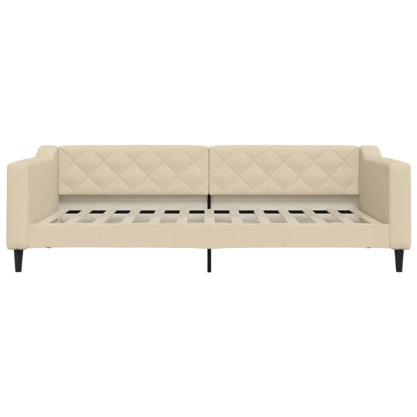 vidaXL Tagesbett Creme 100x200 cm Stoff