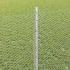 vidaXL Zaun mit Pfosten Silber 0,8 x 25 m Stahl