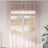 vidaXL Voile Vorh&auml;nge mit &Ouml;sen 2 Stk. Rosa 140x300 cm