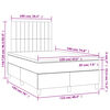 vidaXL Boxspringbett mit Matratze Schwarz 120x190 cm Samt