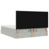 vidaXL Ottoman-Bett mit Matratzen Hellgrau 180x200 cm Samt