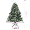vidaXL K&uuml;nstlicher Weihnachtsbaum mit 300 LEDs mit St&auml;nder Gr&uuml;n 240 cm