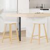 vidaXL Esszimmerst&uuml;hle 2 pcs Natur 46 x 37 x 63 cm Massives Gummiholz
