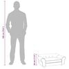 vidaXL Hundesofa T&uuml;rkis 72x45x30 cm Pl&uuml;sch