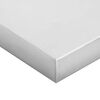 vidaXL Wandregale 2 Stk. 100x40x3 cm Silbern Edelstahl
