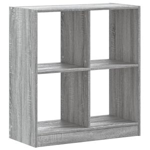 vidaXL B&uuml;cherregal Grau Sonoma 68,5x32x75 cm Holzwerkstoff