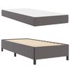 vidaXL Bettrahmen mit Matratze Grau 80 x 200 cm Stoff