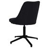 vidaXL Esszimmerst&uuml;hle 6 Stk. Drehbar Schwarz Stoff