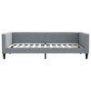 vidaXL Tagesbett Hellgrau 100x200 cm Stoff