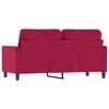 vidaXL 2-Sitzer-Sofa Weinrot 140 cm Samt