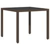 vidaXL Garten Essgruppe 3 pcs Braun Poly-Rattan