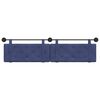 vidaXL H&auml;ngevorderseite Wandmontiert Polizeiblau 210 x 55 x 5 cm Samt