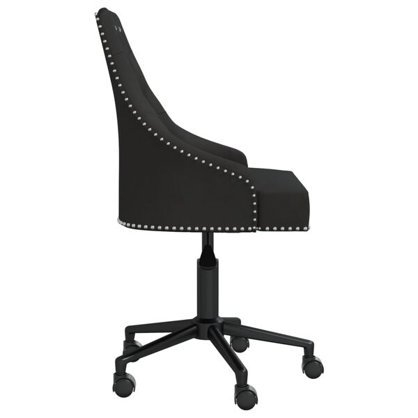 vidaXL Esszimmerst&uuml;hle 2 Stk. Drehbar Schwarz Samt