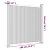 vidaXL Zaunelement mit 2 Pfosten Braun 180x186 cm WPC