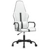 vidaXL Gaming-Stuhl Wei&szlig; und Schwarz Kunstleder