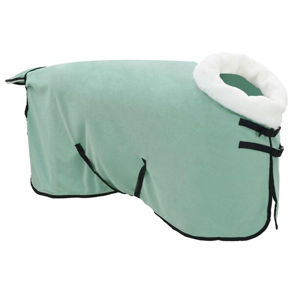 vidaXL Pferdedecke Dunkelgr&uuml;n 105 cm Polarfleece