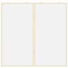 vidaXL Info-Tafel Wei&szlig; 80 x 80 x 1,4 cm Massivholz Kiefer