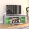 vidaXL TV-Schrank mit LED-Leuchten Grau Sonoma 120x35x40 cm