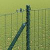 vidaXL Zaun mit Pfosten Gr&uuml;n 1,6 x 10 m Stahl und PVC