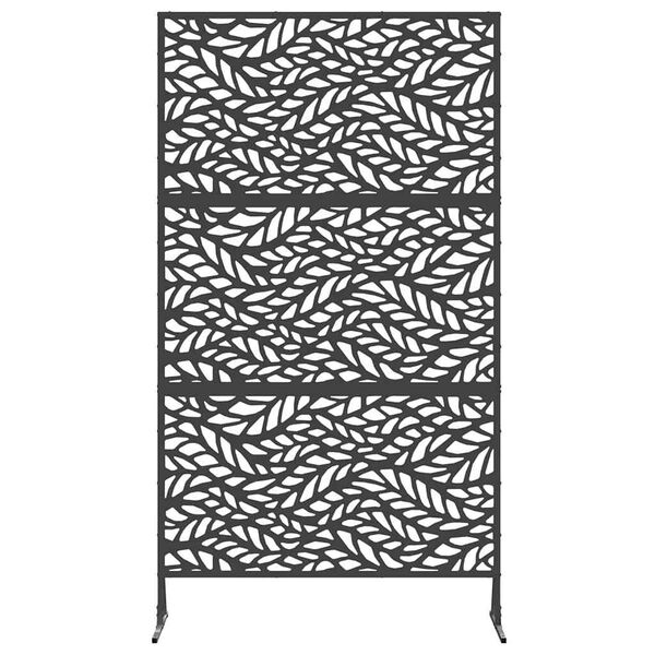 vidaXL Sichtschutz Schwarz 100 x 50 x 180 cm Stahl
