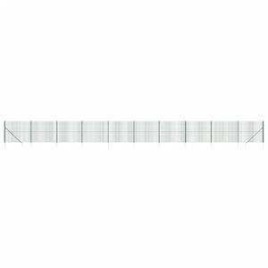 vidaXL Maschendrahtzaun mit Bodenh&uuml;lsen Gr&uuml;n 1,4x25 m