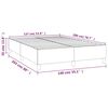 vidaXL Boxspringbettgestell Wei&szlig; 140x200 cm Kunstleder