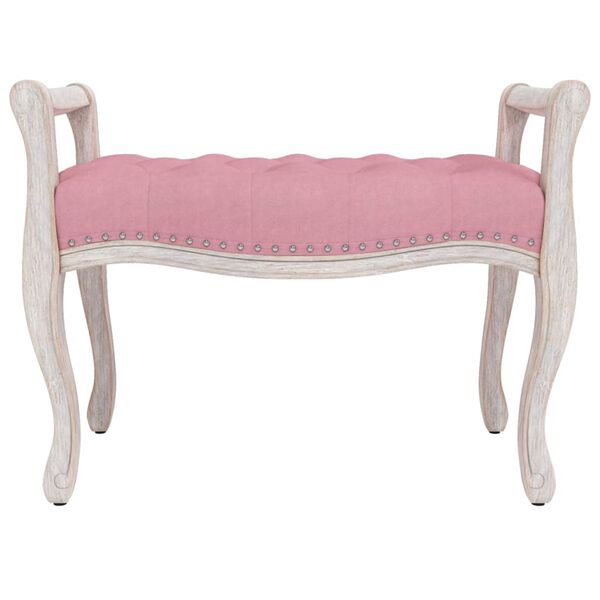 vidaXL Sitzbank Rosa 80x45x60 cm Samt