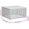 vidaXL 7-tlg. Garten-Sofagarnitur mit Kissen Schwarz Poly Rattan