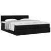 vidaXL Ottoman-Bett mit Matratze Schwarz 160x200 cm Stoff