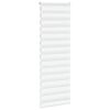 vidaXL Doppelrollo Wei&szlig; 80x230 cm Stoffbreite 75,9 cm Polyester