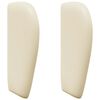 vidaXL Kopfteil Ohr Creme PVC