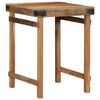 vidaXL Esstisch Braun 60 x 55 x 76 cm recyceltes Massivholz