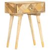 vidaXL Nachttisch 43x30x58 cm Massivholz Mango