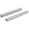 vidaXL Kleiderstange 2 stk. Silber 264 x 15 x 29 mm Aluminiumlegierung