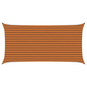 vidaXL Sonnensegel Orange und Braun 6 x 3 m 100 % Polyester Oxford